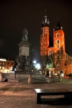 Miasto nocą. Kraków