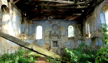 Nowy Korczyn - ciany zrujnowanej synagogi