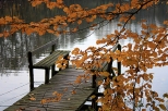 Jesień nad jeziorem w Lisa Młynie