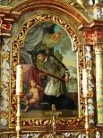Trzebnica.Szlak Jana Nepomucena-obraz z okresu baroku.