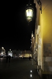 Rynek w Krakowie noc