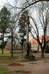 Lubi - kolumna wotywna przed klasztorem cystersw