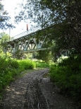 Zotoryja- stalowy most nad dolin Kaczawy
