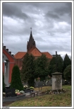 Grodziec - neogotycki koci p.w. w. Wojciecha widziany od strony cmentarza parafialnego