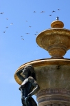 Chojnice - fontanna na rynku