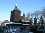 Drewniany kościól pw.św.Marcina z XVII w.w Borkach Wielkich