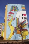 Murale na Zaspie - I love you