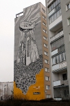 Murale na Zaspie - obraz Mariusza Warasa