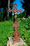 Na cmentarzu przy cerkwi w Jaworkach