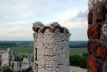 Zamek Ogrodzieniec - widok z wiey