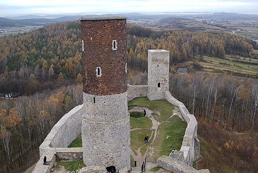 Widok z wieży chęcińskiego zamku