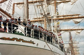 Cuauhtemoc przy gdańskim nabrzeżu