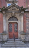 Nysa - jedno z najstarszych lskich miast - budynek Poczty Polskiej (1905) portal