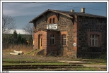 Kowalew - stacja kolejowa dla Pleszewa ze starym magazynem kamiennym z koca XIX w.