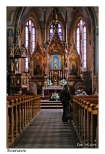 Swarzewo - wnętrze swarzewskiego kościoła z odsłoniętą figurą Królowej Polskiego Morza