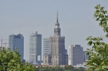 widok na warszawskie City - zielone miasto