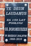 Brzeg Dolny - Klasztor ss. Boromeuszek - kaplica klasztorna - jubileuszowa tablica