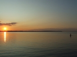 Zachód słońca nad Zatoką Pucką