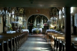 Wnętrze kościoła w Miedźnej