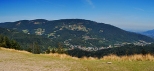 Panorama Klimczoka i Magury w Beskidzie lskim widziana z Hali Jaworzyny