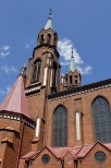 Myszyniec - neogotycki kościół p.w. Trójcy Przenajświętszej