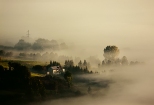 Kotlina Zywiecka we mgle