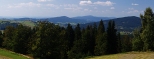Panorama Beskidu lskiego ze Stecwki.