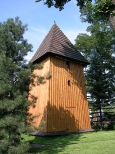 Drewniana dzwonnica z XVIII w., w Grabiu.