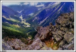 Karpacz - widok z trasy wspinaczkowej na niek