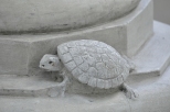 żółw na warszawskiej fontannie Powisle